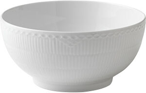 White Fluted Half Lace skål 3,1 L/24 cm