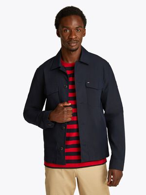 COTTON NYLON SHIRT JACKET
