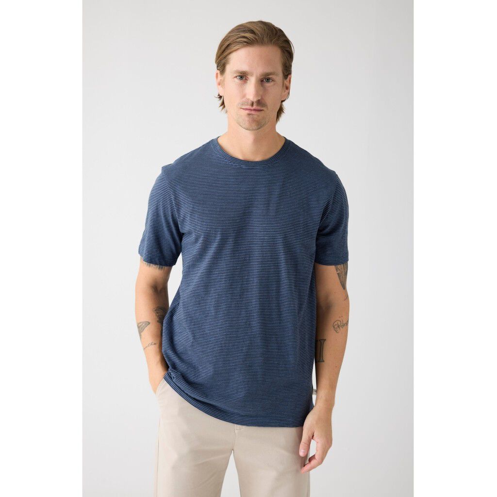 Narrow striped slub tee - GOTS/Vegan