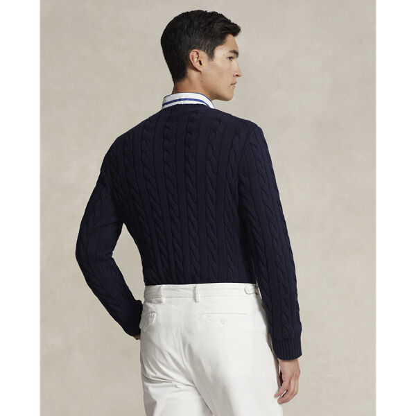 Cable-Knit Cotton Sweater