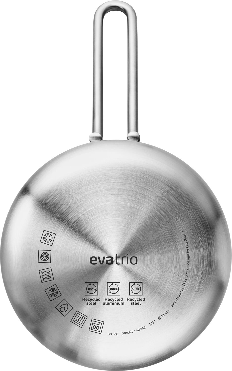 Multi Kasserolle 1,8 l 16 cm Mosaic keramisk Slip-Let&reg; bel&aelig;g