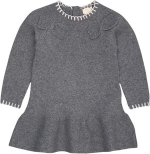 LAMBSWOOL DRESS W. BOW