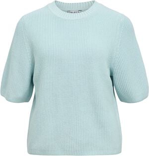 OBJFLO S/S RE KNIT PULLOVER NOOS