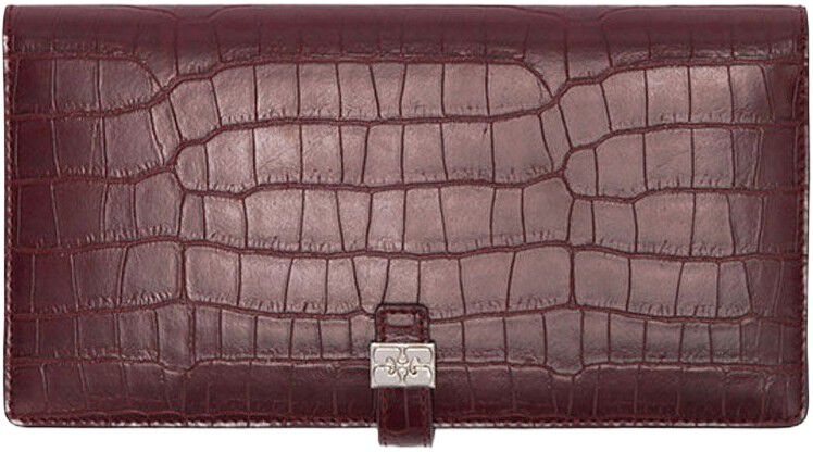 Long Slim Wallet Croco