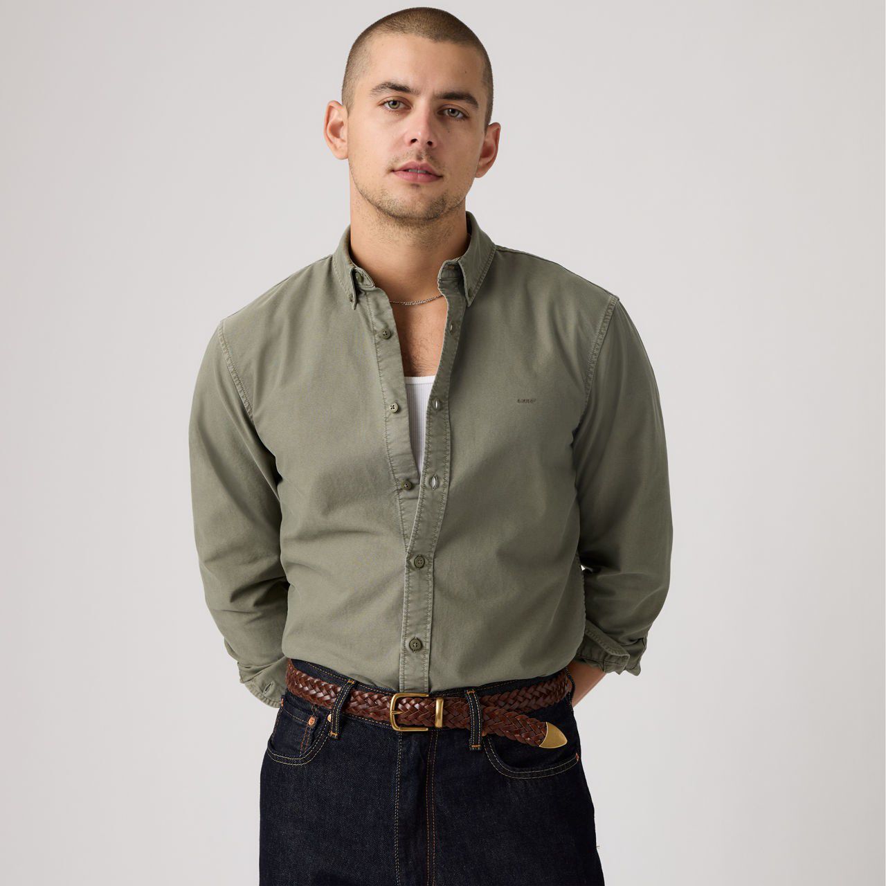 AUTHENTIC BUTTON DOWN MULLED B