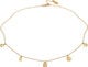People necklace VERMEIL (925 Sterling silver gold plated 2. 5 micron)