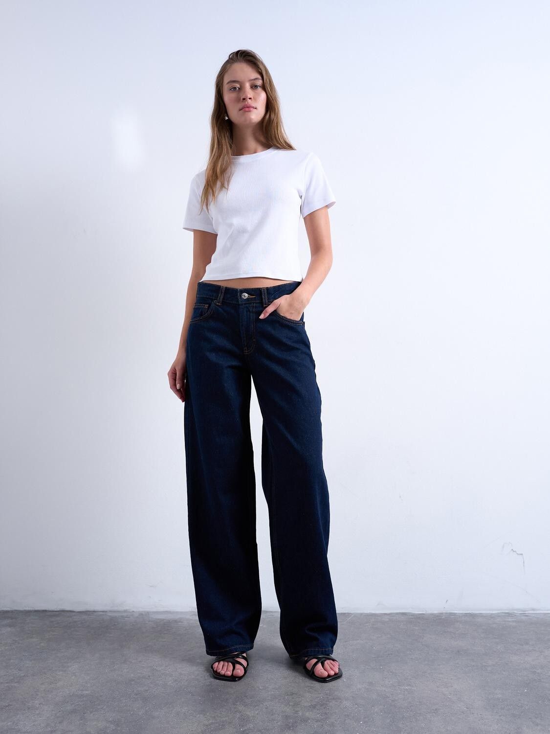 Tscinch Lr Wide Dnm Jeans Db Noos