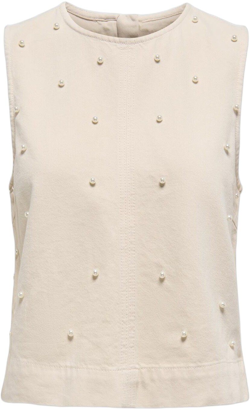 ONLMILLY S/L PEARL TOP PNT