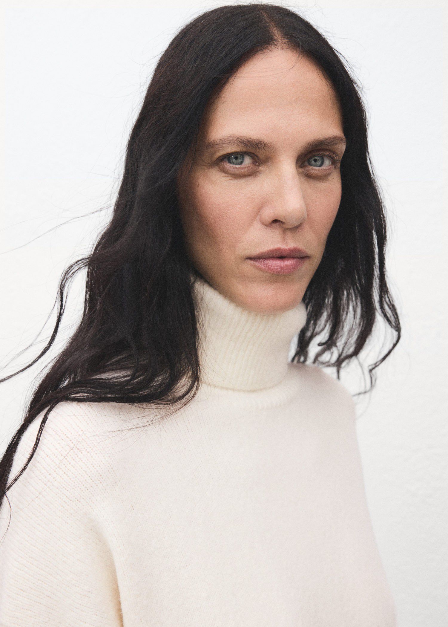 Knitted turtleneck dress