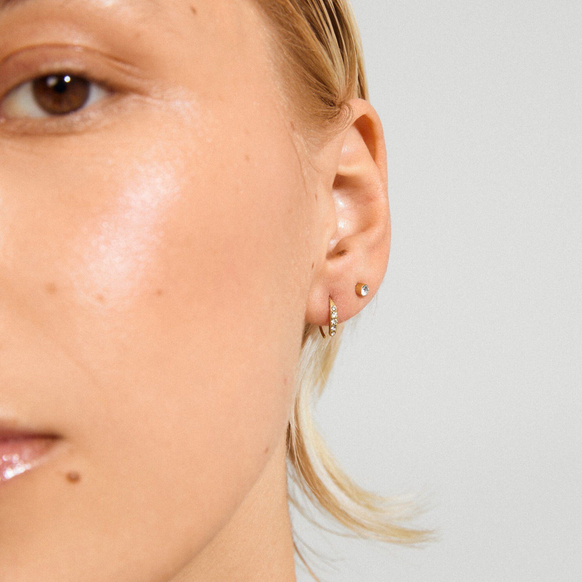 GIONNI &oslash;reringe 2-i-&eacute;t s&aelig;t, guldbelagt