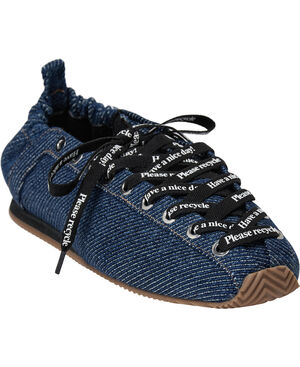 Lace Up Sporty Ballerina Denim