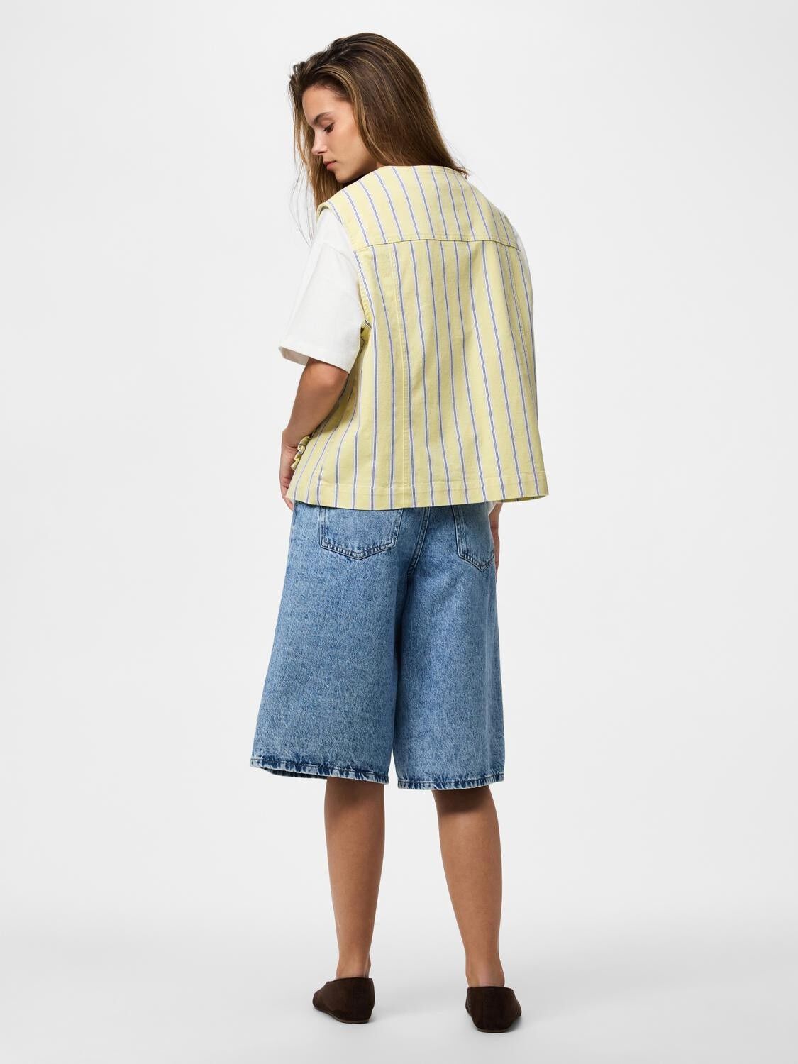 Pcbillo Tie Denim Vest