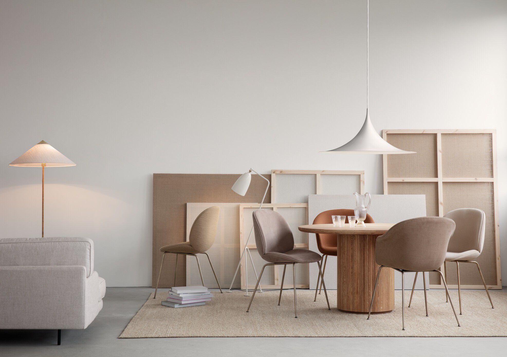 Semi Pendant - &macr;47 (Shade: White Semi Matt)