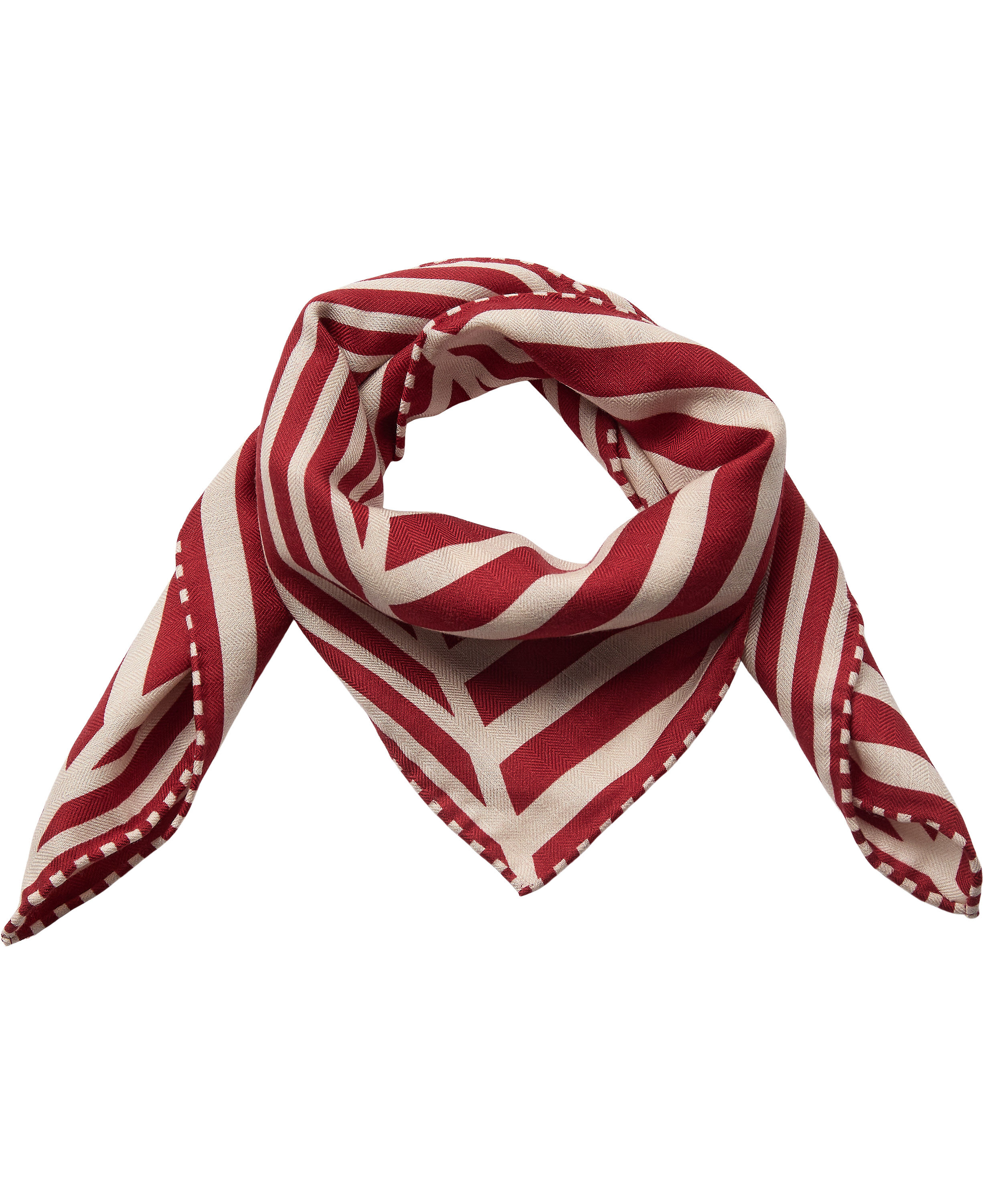 Geometric Scarf 100% Silk - 61x61cm