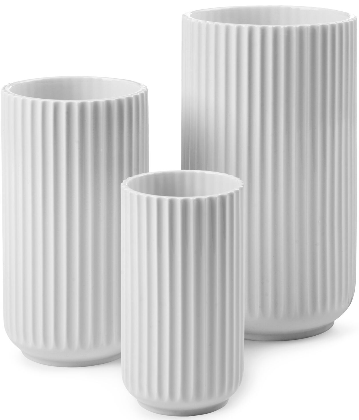 Lyngbyvasen 15 cm Vit