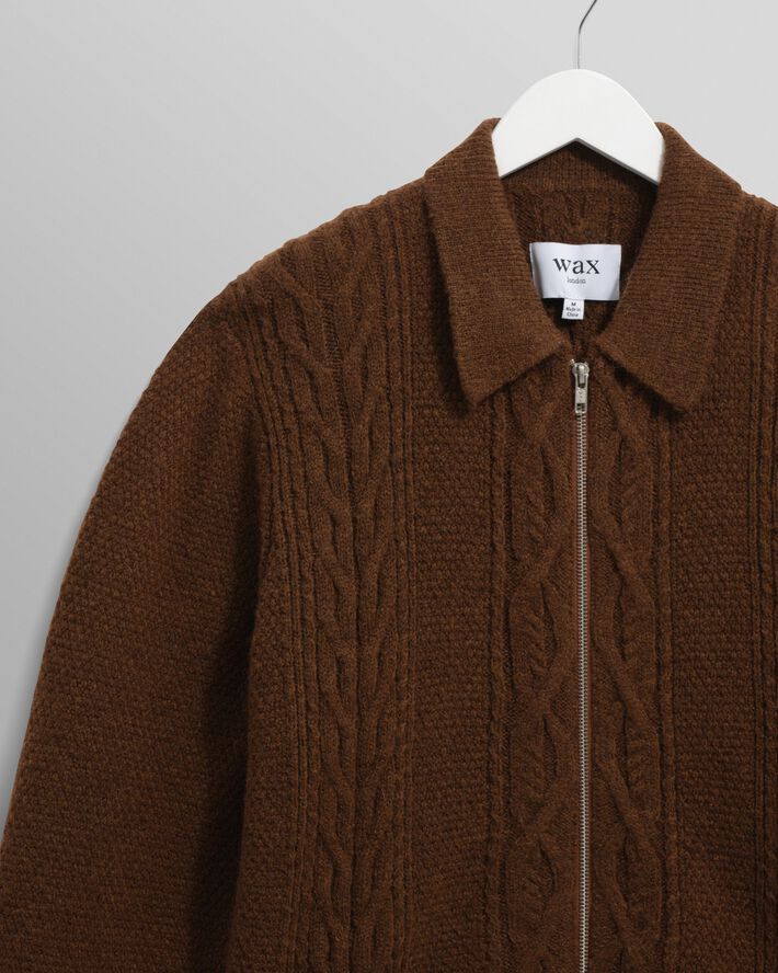 FRIAR ZIP KNIT JACKET