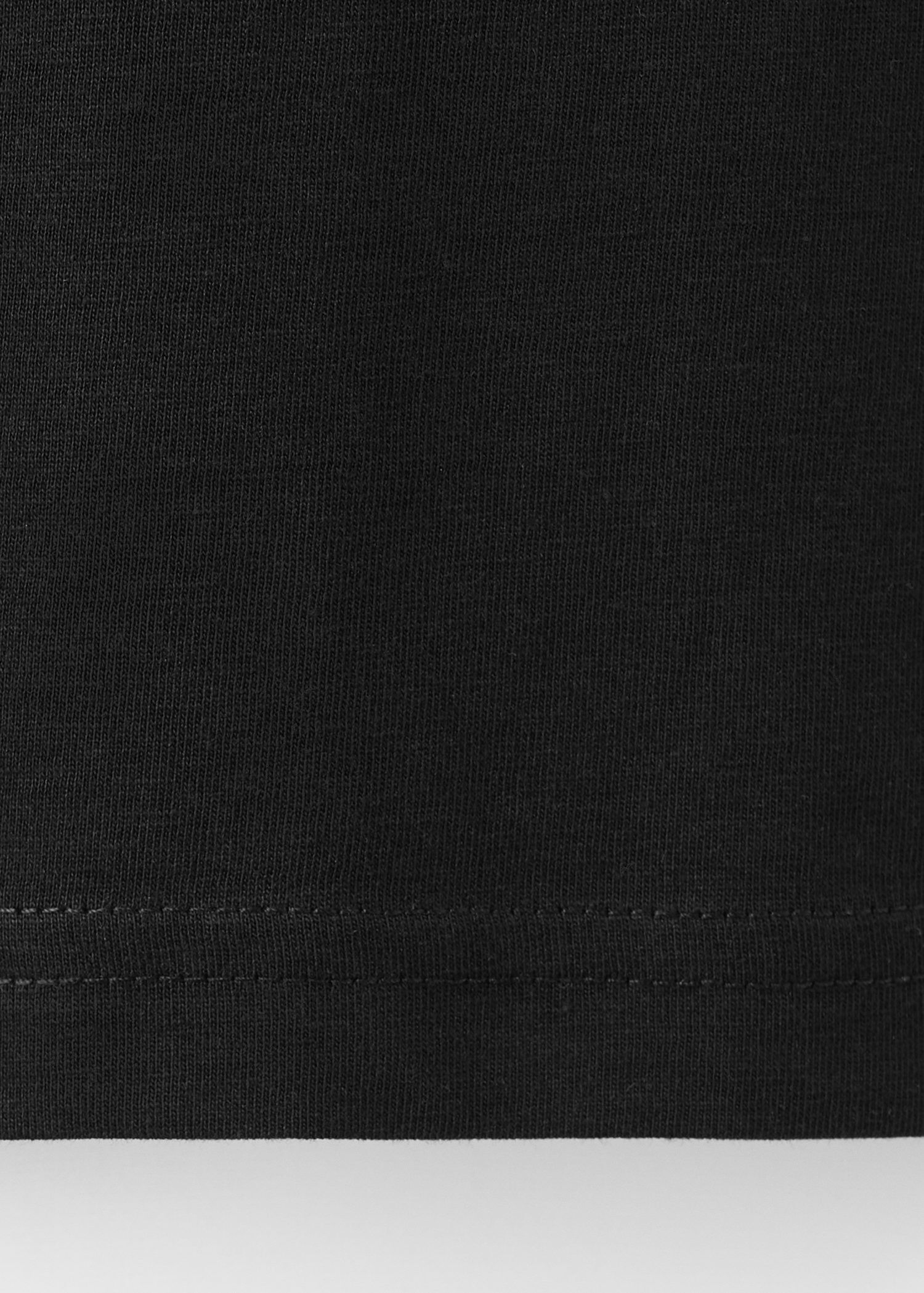 Rounded neck cotton t-shirt