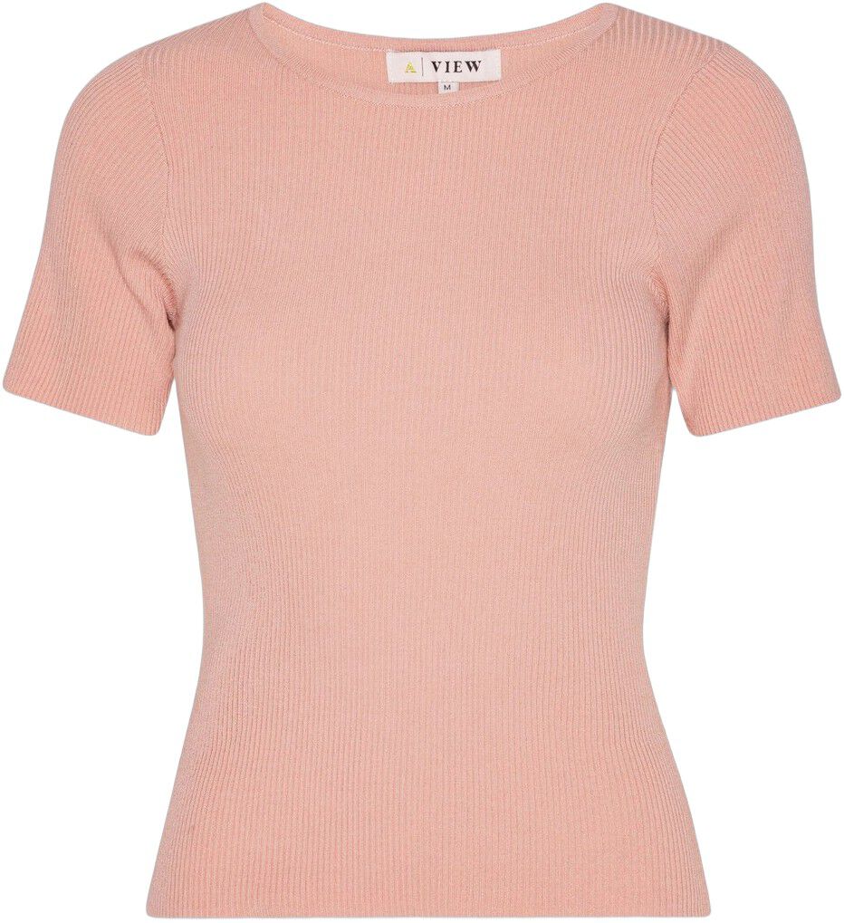 Rib Knit Short Sleeve Top