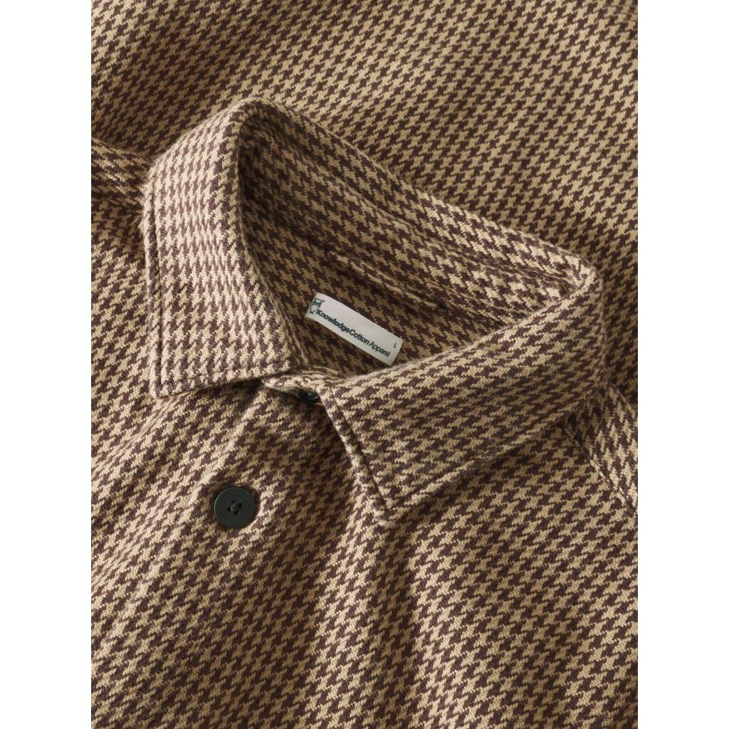 Loose houndtooth overshirt