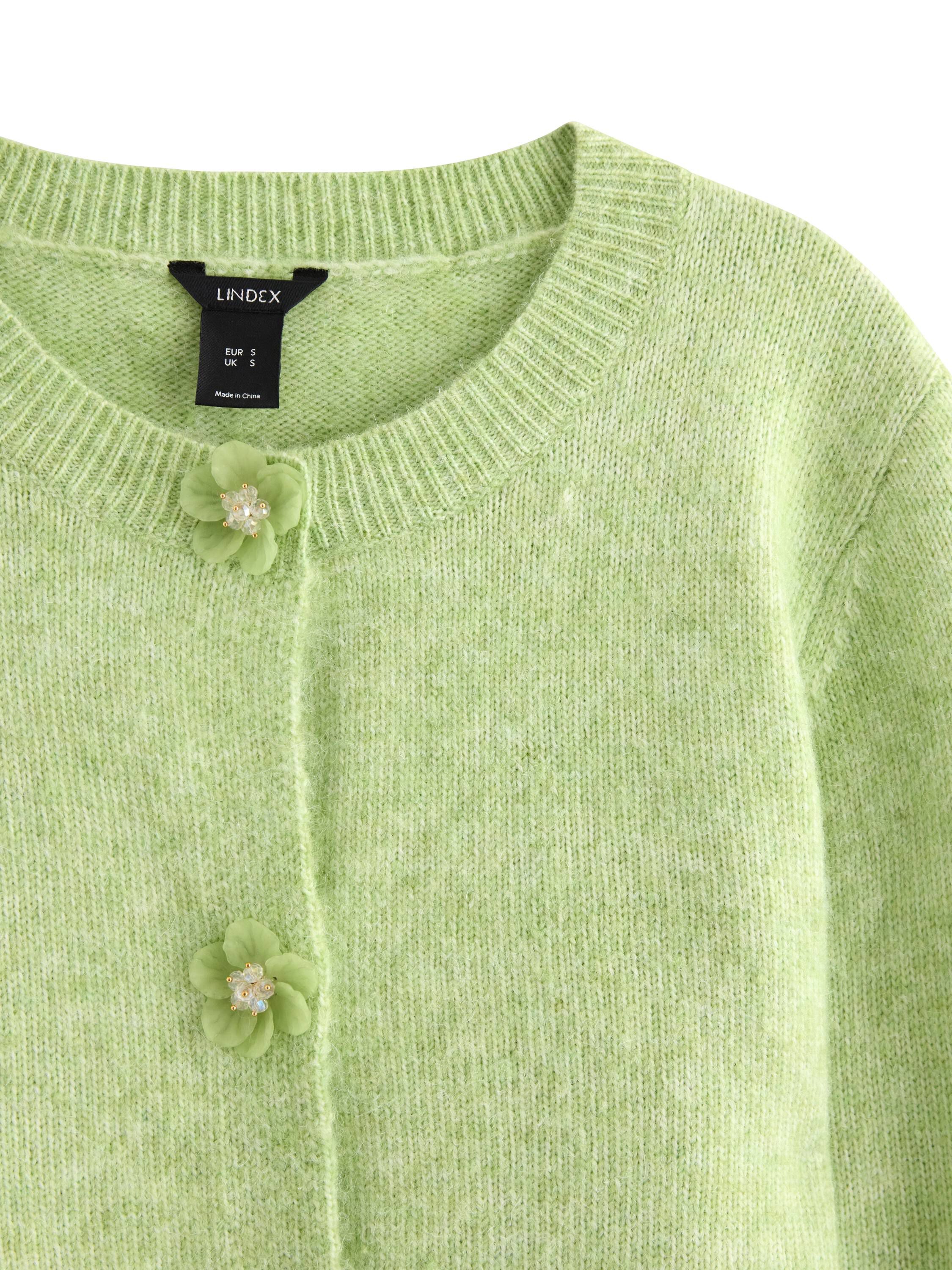 Strikket cardigan med en afslappet