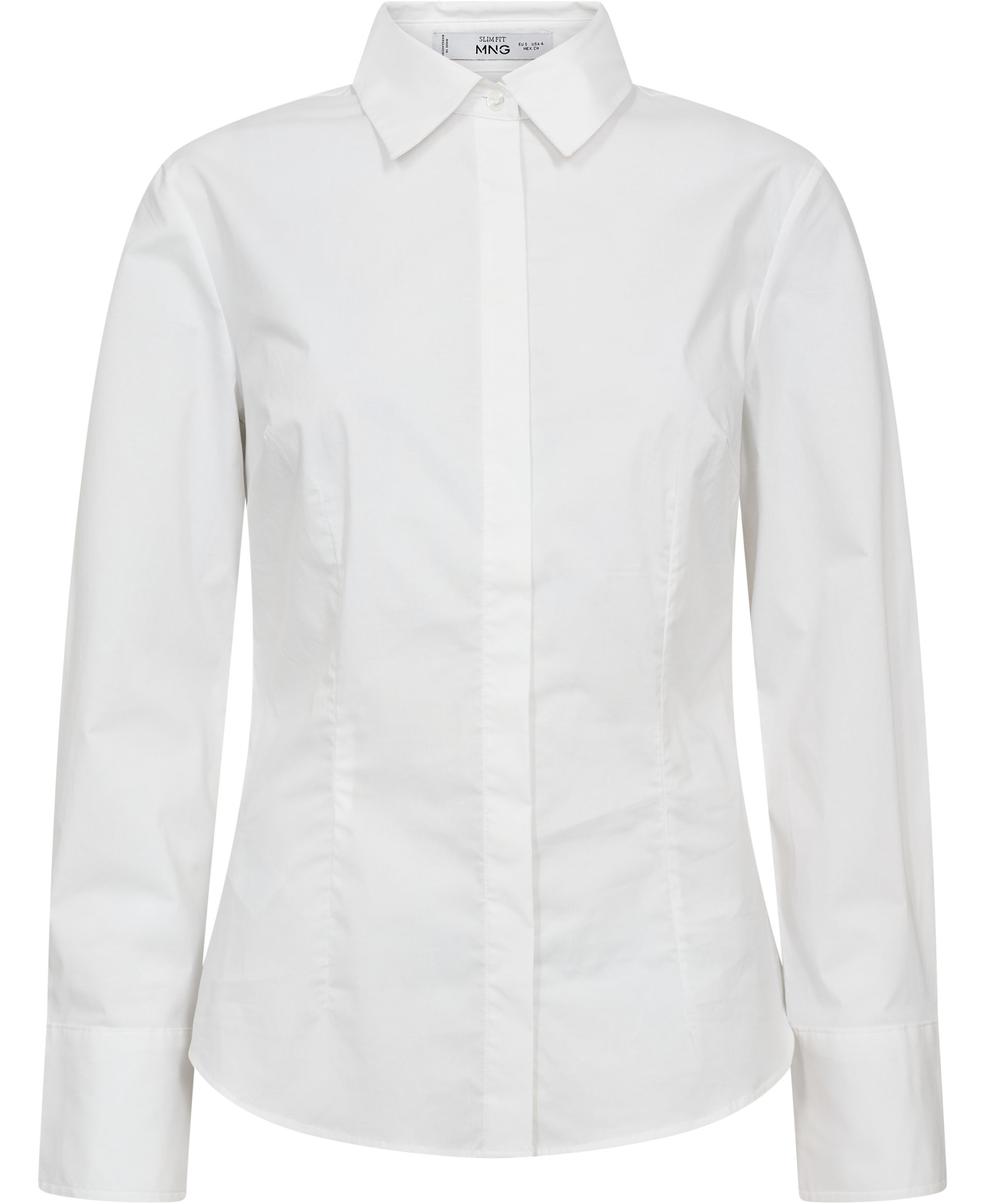 Slim-fit poplin shirt