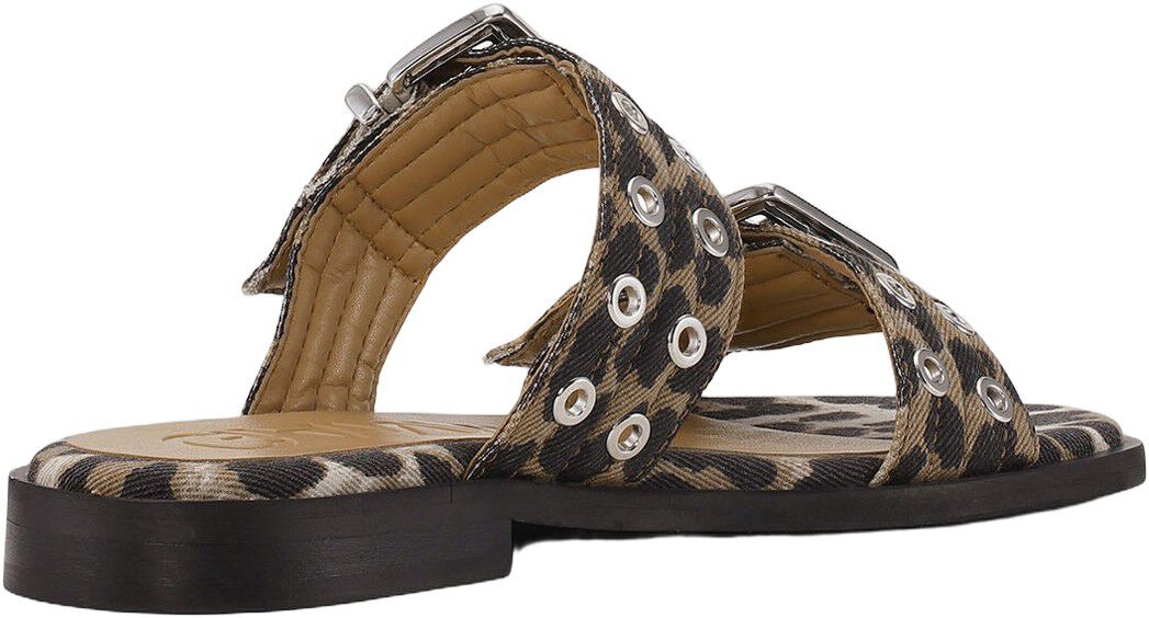 Feminine Buckle Two Strap Sandal De