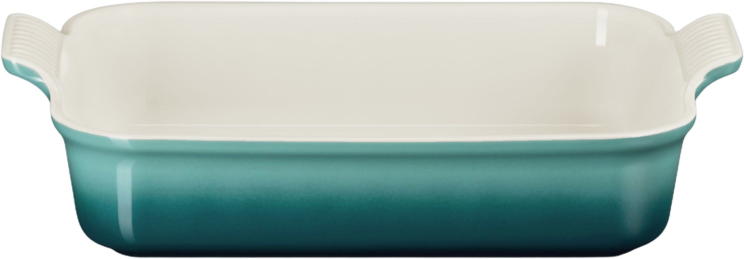 Le Creuset Signature stent&oslash;j Heritage rektangul&aelig;rt fad 32cm Bleu Rivie