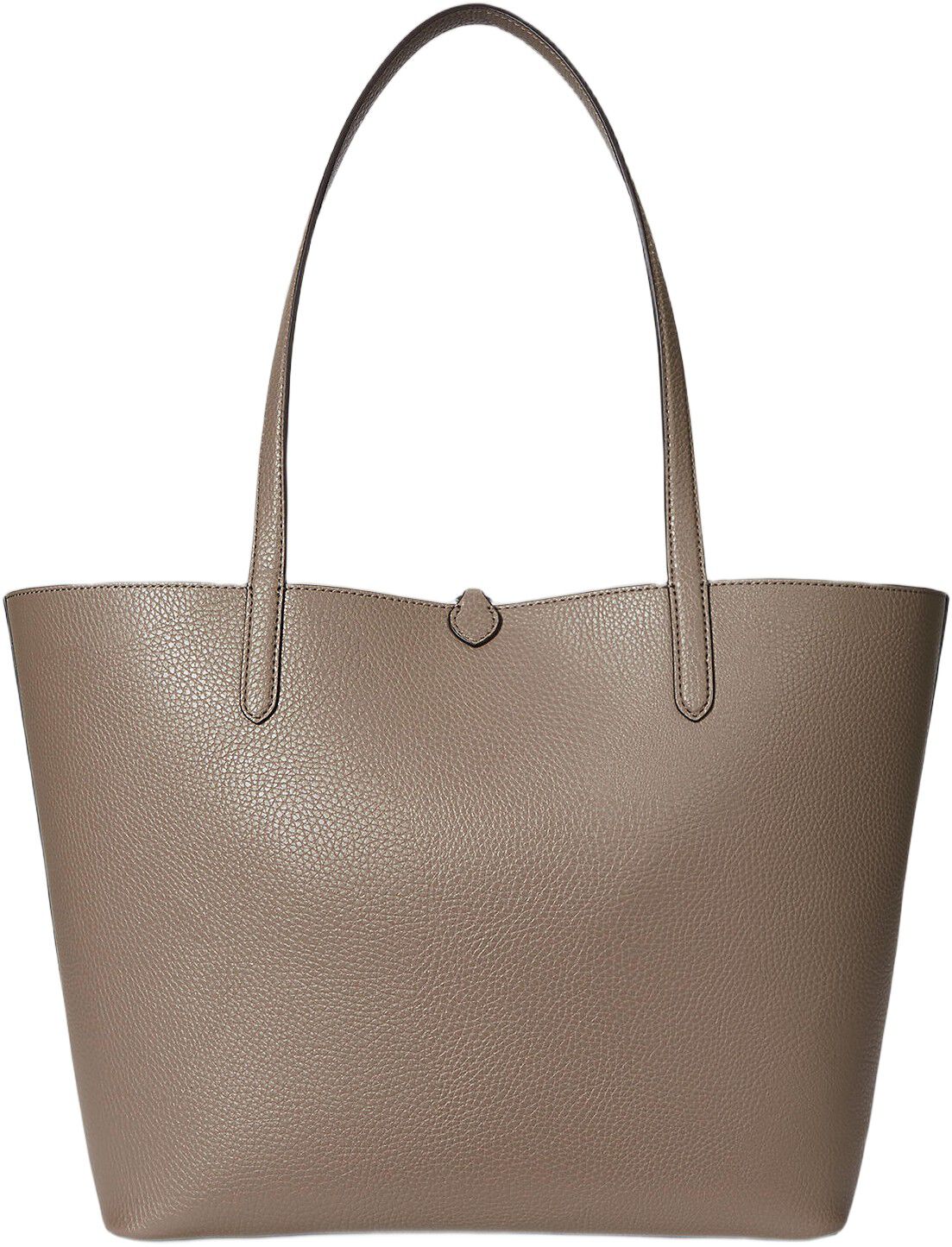 Faux-Leather Large Reversible Tote Bag