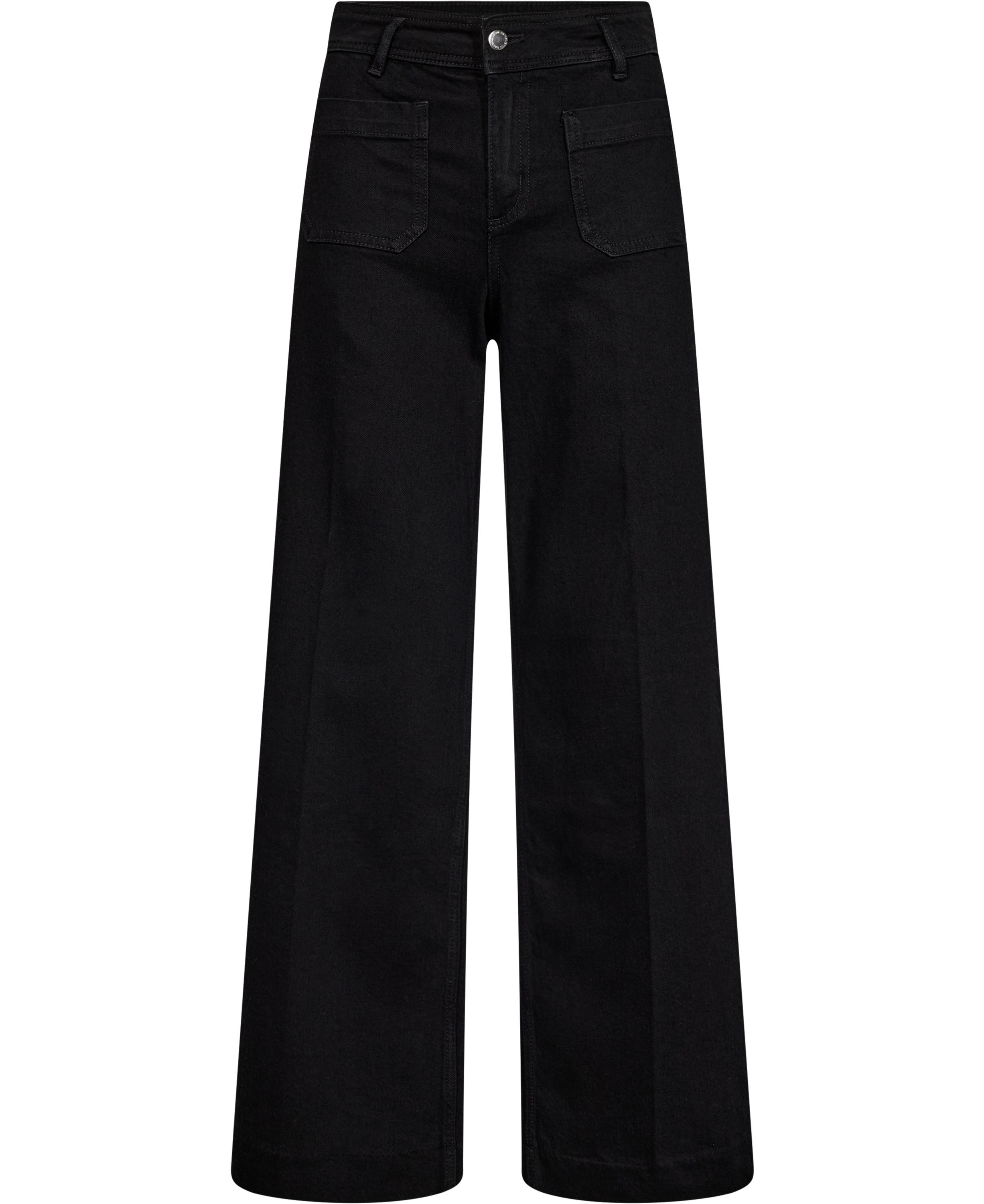 Wide-leg jeans with pockets
