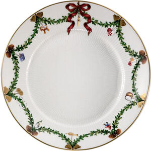 Star Fluted Christmas 22 cm tallrik