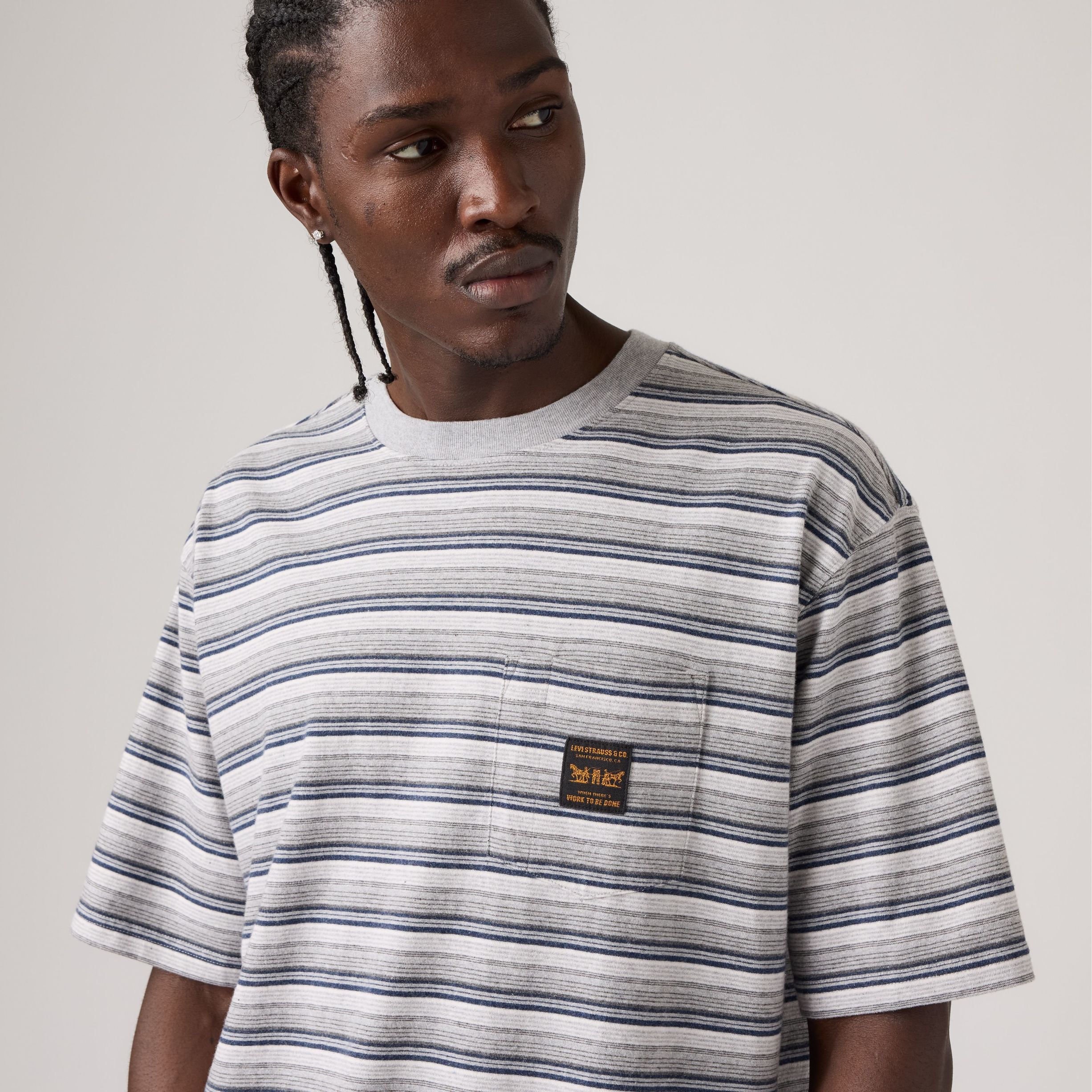 SS WORKWEAR PKT TEE PORTER STR