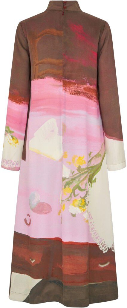 2263 Dry Viscose, Long Sleeve Midi Dress