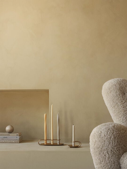 Clip Candle Holder, Table, 3-arm, H