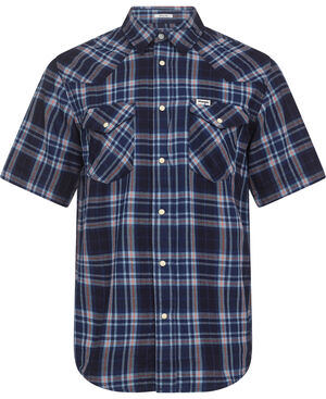 SS_WESTERN_SHIRT FLAMINGO_INDIGO