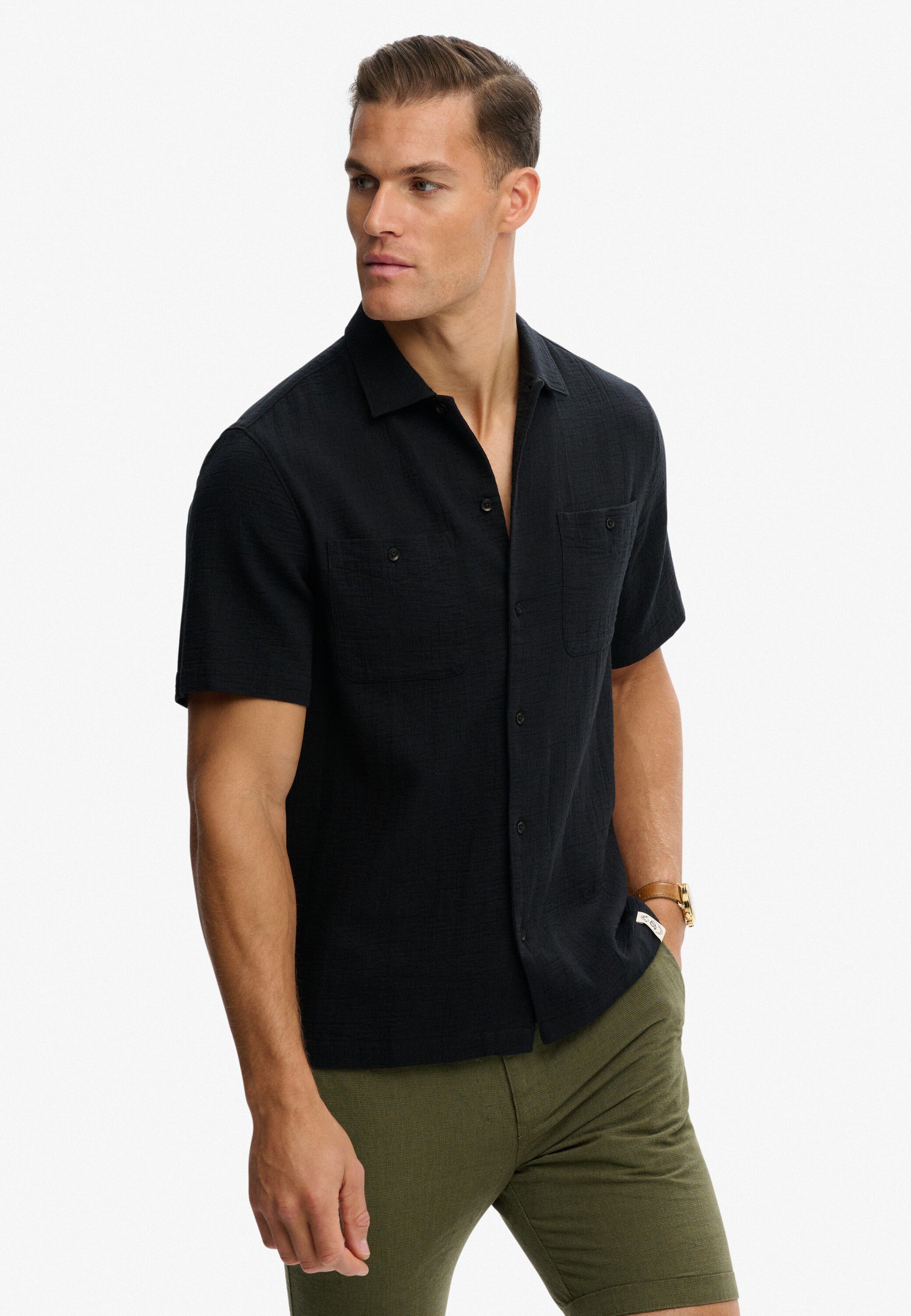 MERCHANT TEXTURED S/S SHIRT