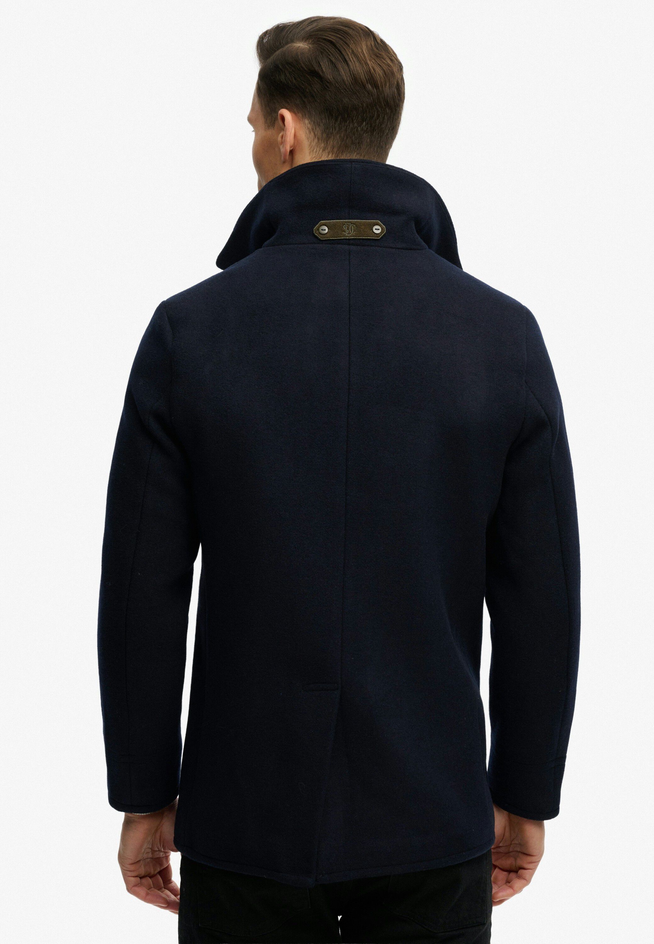 MERCHANT WOOL BLEND PEA COAT
