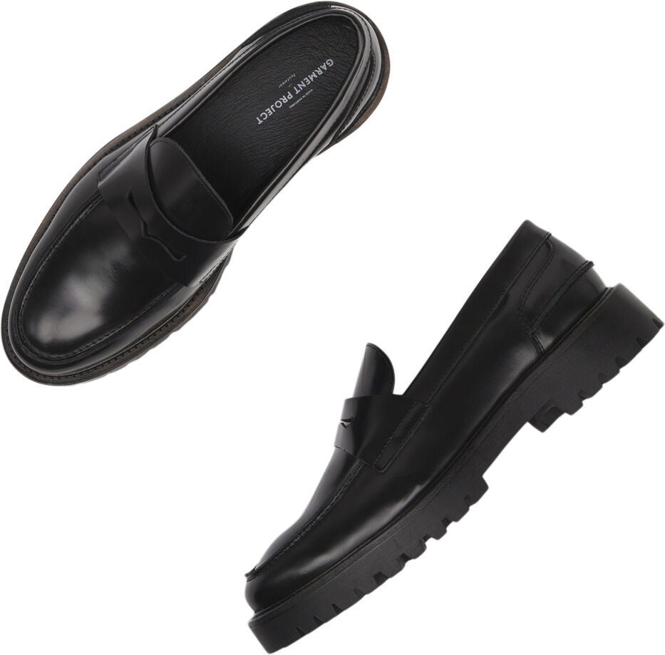 Aaron Penny Loafer - Black Polido