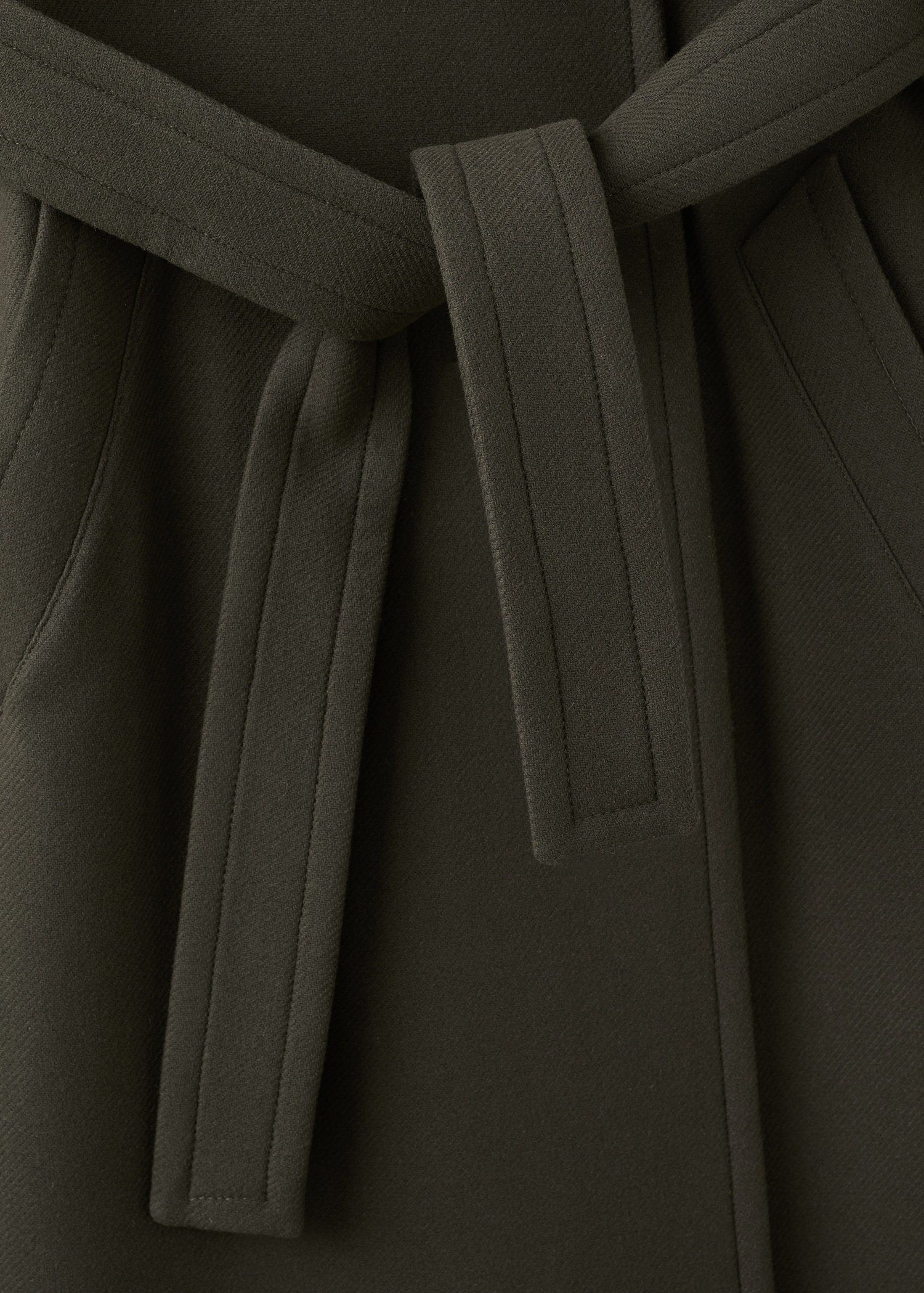 Manteco wool coat with belt