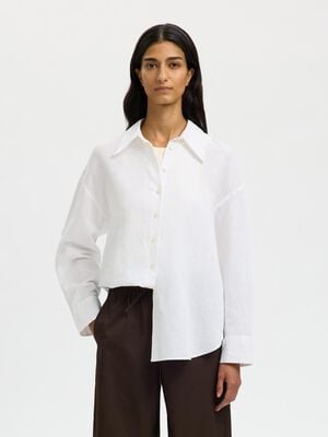 SLFCLEO OVERSIZE LINEN BLEND SHIRT