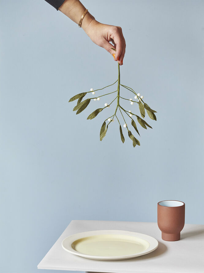 CUP, TALL, 2 PCS, CLAY TERRACOTTA, GLAZE LIGHT BLUE ,75100TB