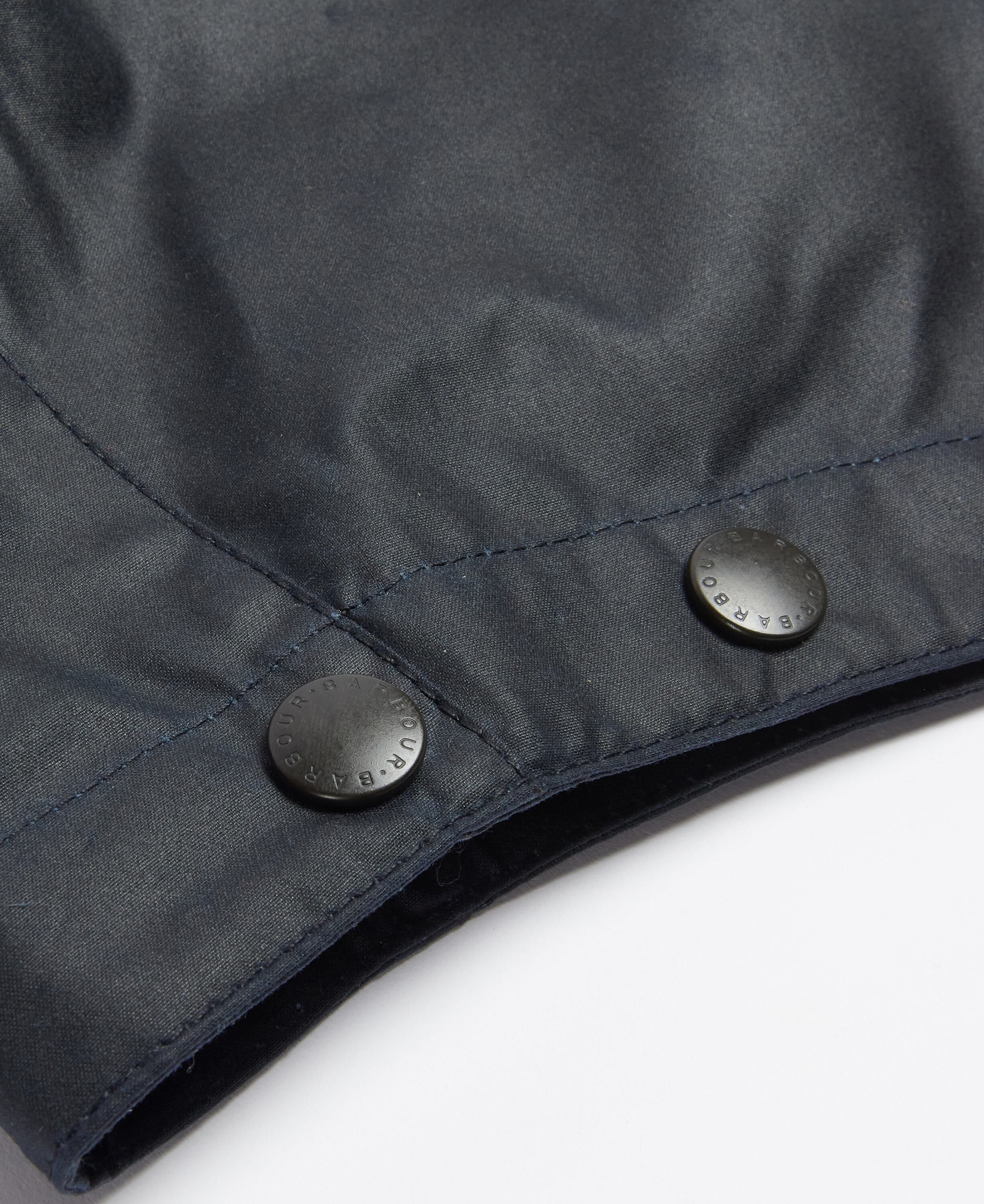 Waxed cotton hood