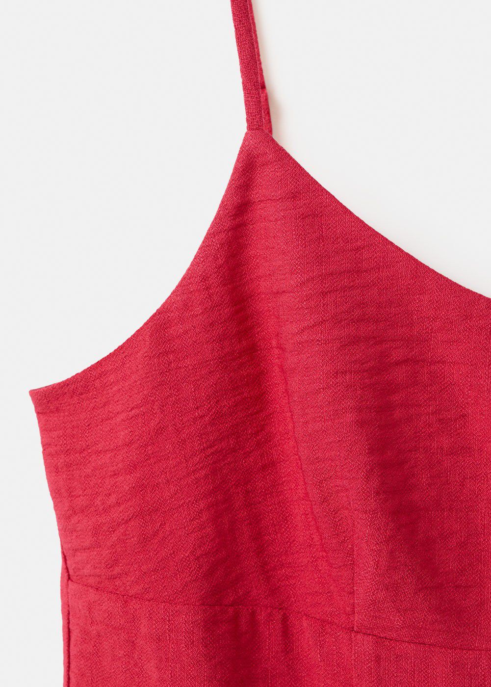 A-line crinkle effect dress