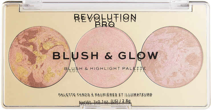 Revolution Pro Blush & Glow Palette Peach Glow