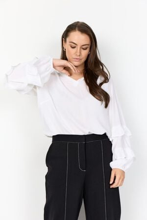 Curvy WA-SIA 38 Bluse Hvid