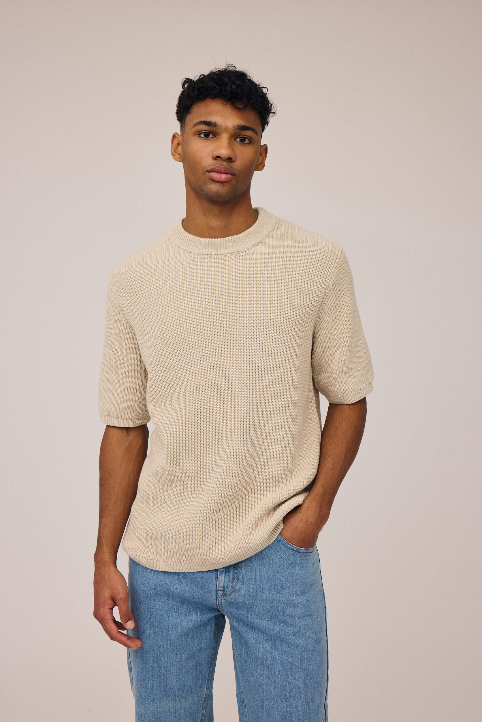 Nylan fishermans knit t-shirt - Organic GOTS