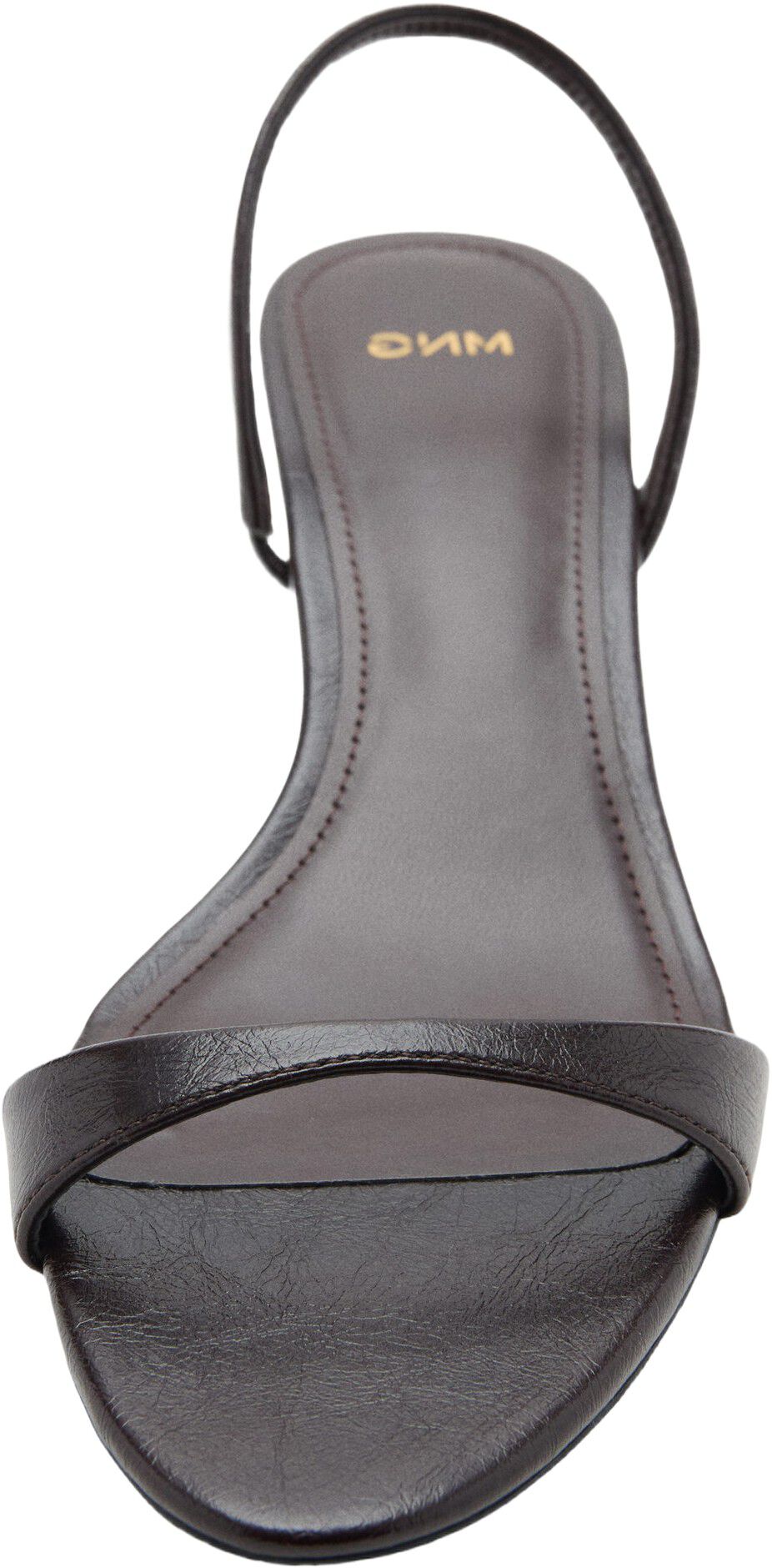 Kitten-heel sandals with strap