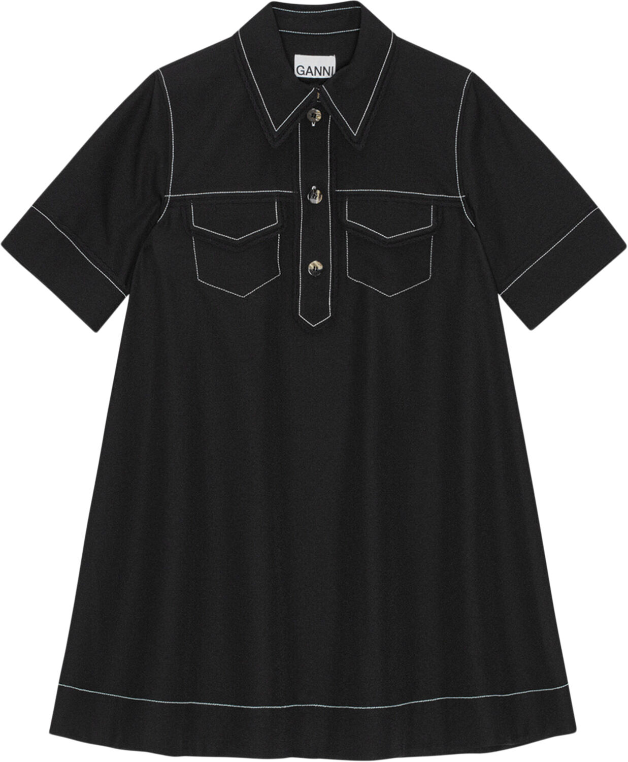 Crepe Sable Mini Dress