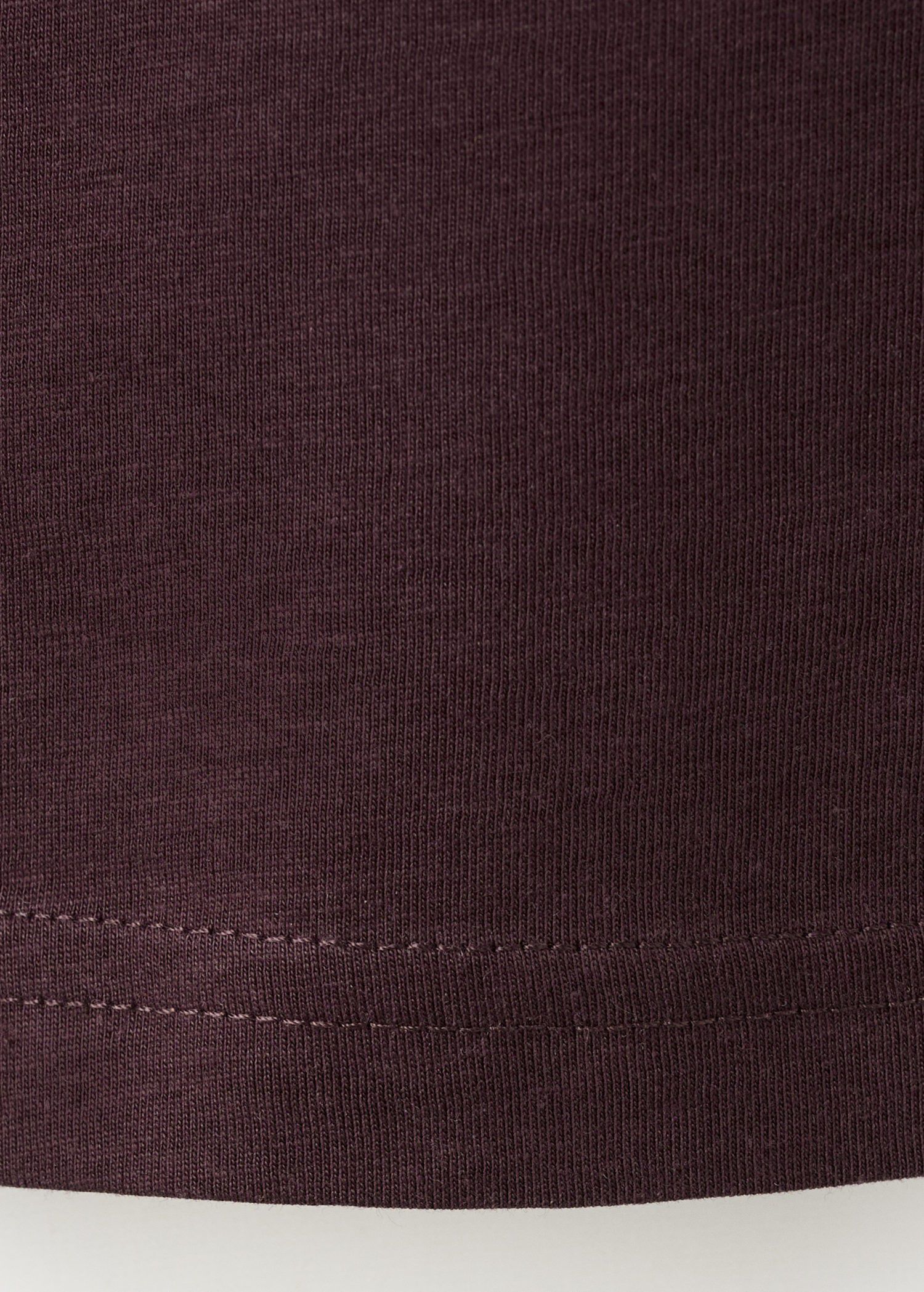 Rounded neck cotton t-shirt