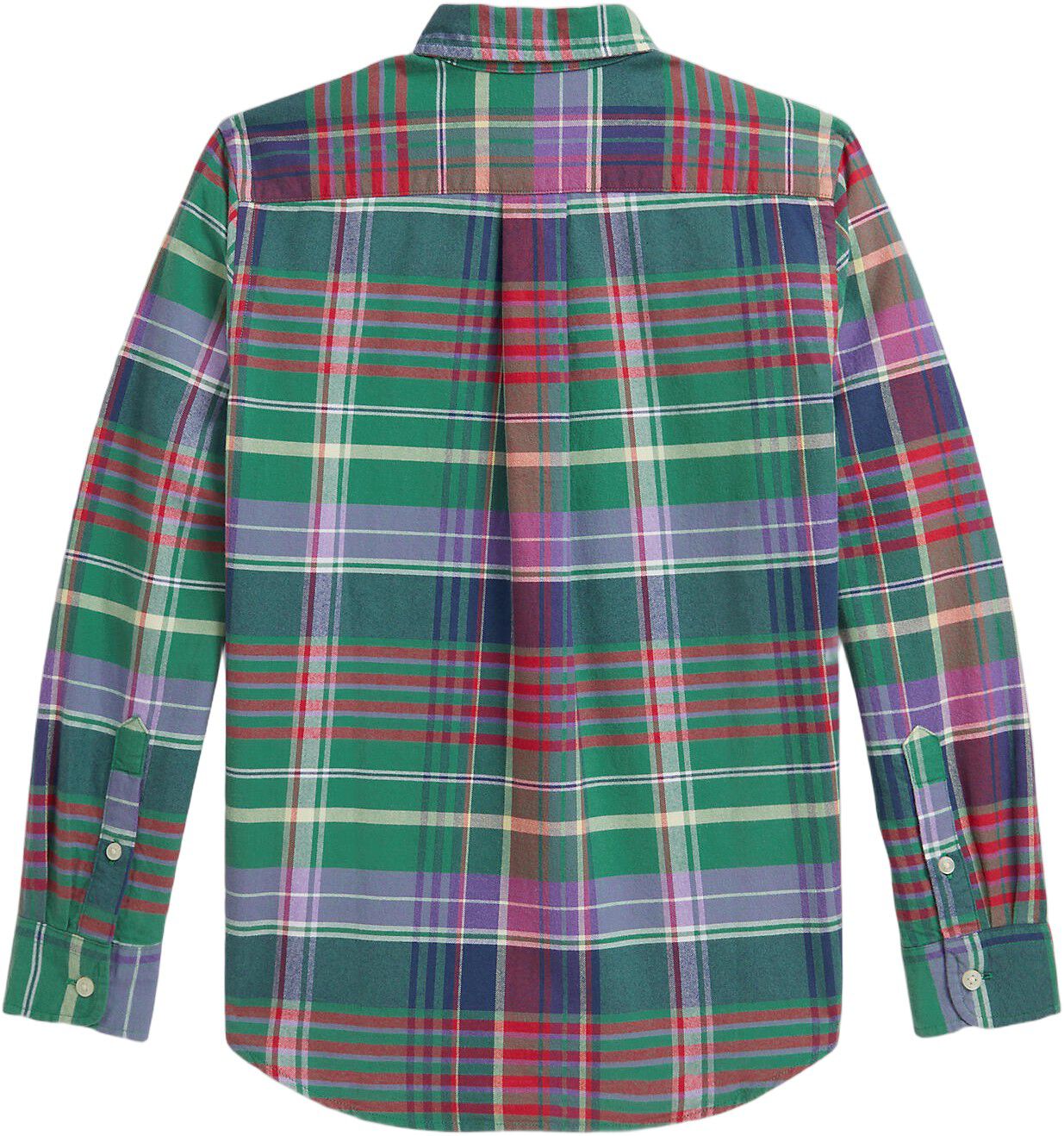 Plaid Brushed Cotton Oxford Shirt Teens