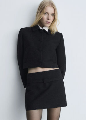 Crop tweed jacket